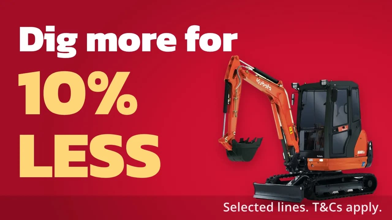 Hire a digger for 10% less with National Tool hire