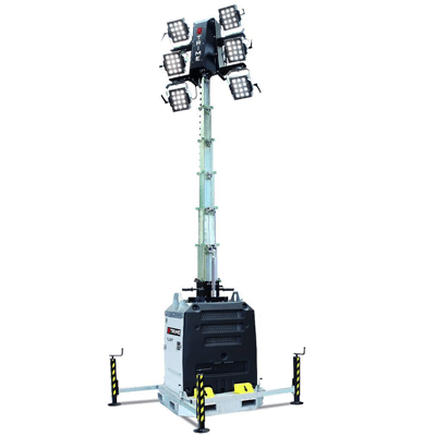 8.5m LED Diesel Lighting Tower (6 Lamps) hire