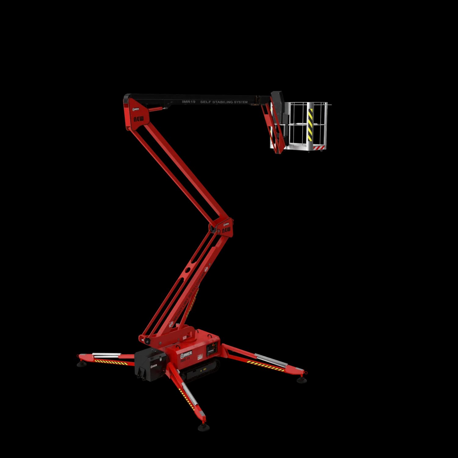 Spider boom lift