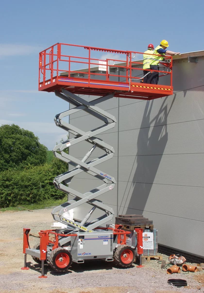 Skyjack SJ6832 Rough Terrain 11.75m Diesel Scissor Lift hire