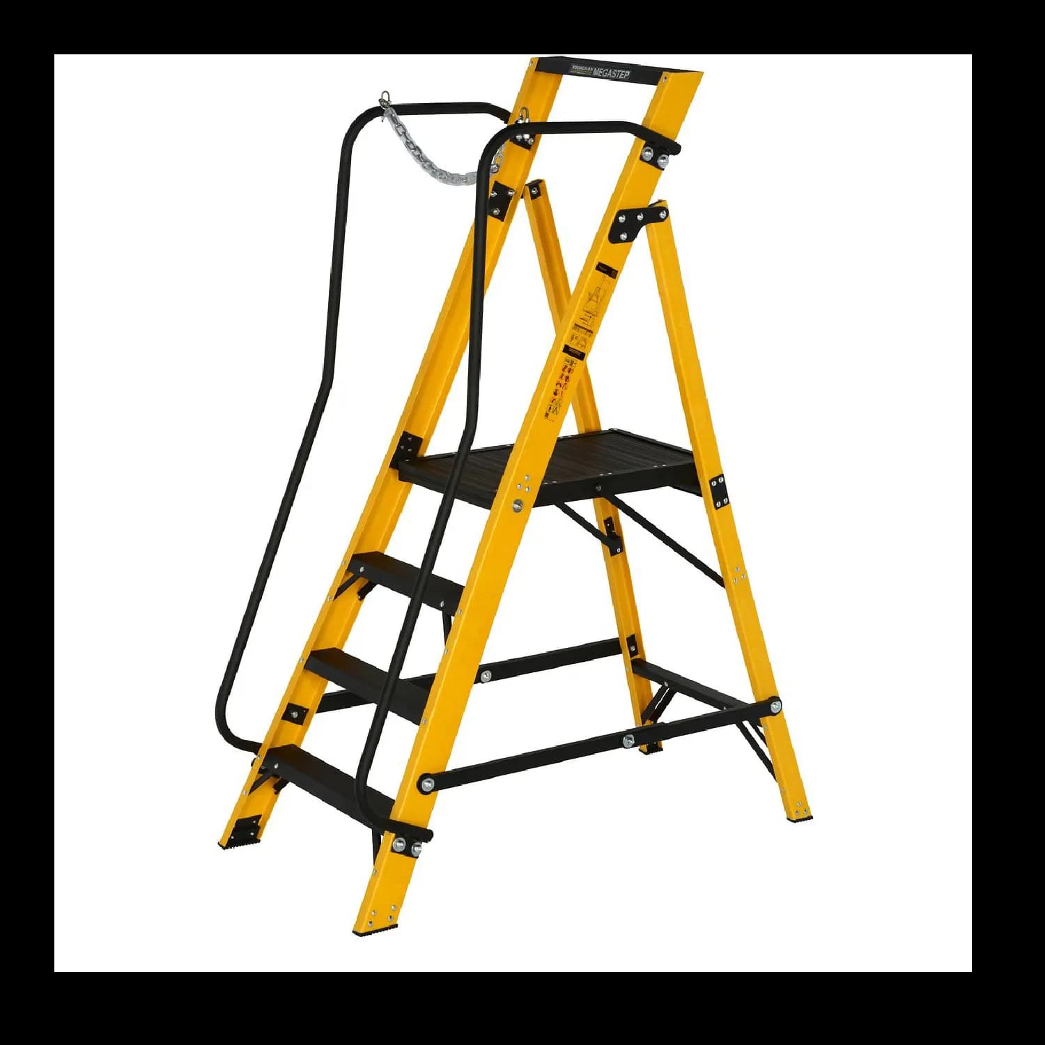 Fibreglass step ladder - extra wide (1.8m)