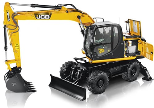Diesel wheeled excavator (13T) hire